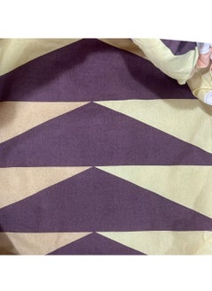 LuxHome Iron Board Cover – Geometric Design, Medium Size, 3-Layer Heat-Resistant Protection (Cotton, Sponge, Punched Cotton), Stretchable Fit with Cord Locks & Spring Toggle Stopper, Durable & Easy to Clean, Purple, Beige & Tan  - Image 2