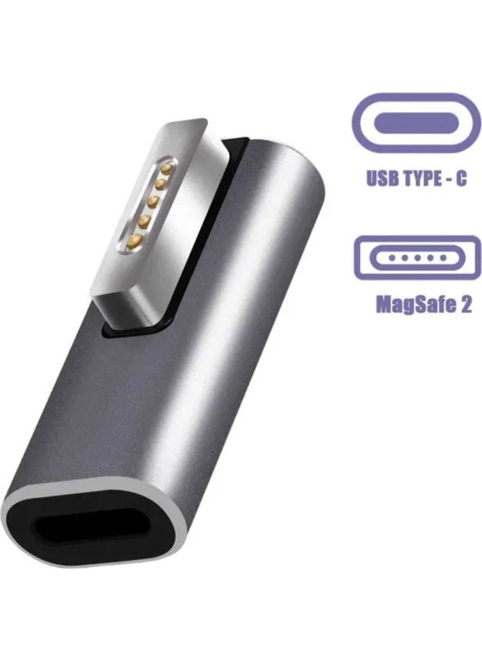Techmaster - Type-C To Magsafe 2 60W 85W T Type Converter Charger Adapter - Image 1