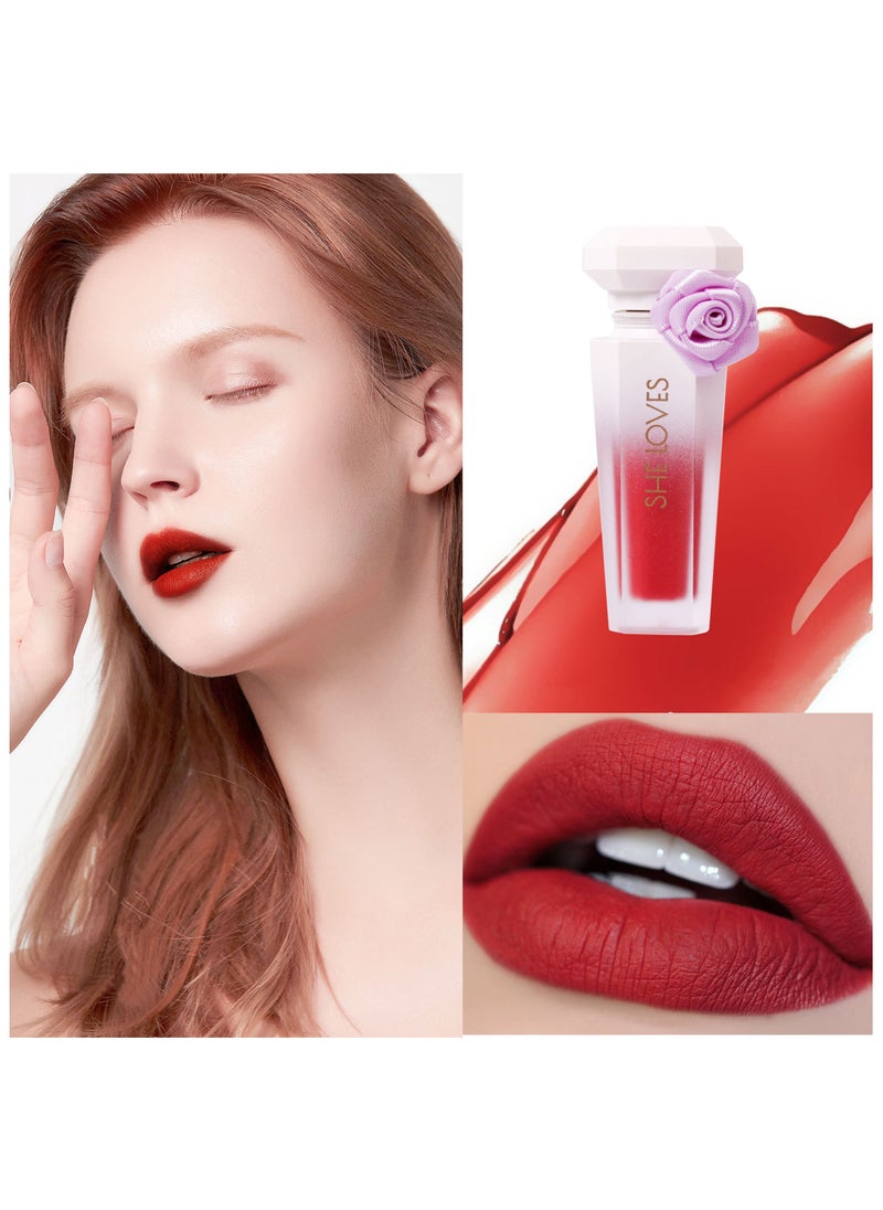 Sheloves Lipstick Matte Liquid Lipstick Makeup For Women Velvet Long Lasting Waterproof Highly Pigmented Colour Quick-Drying, Smudge-Proof, Nourishes, Conditions,Ultra Soft Moisturizes (405#)  - Image 1