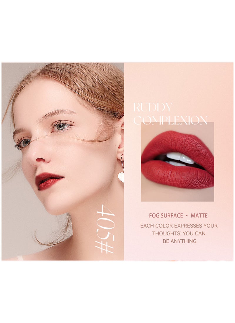 Sheloves Lipstick Matte Liquid Lipstick Makeup For Women Velvet Long Lasting Waterproof Highly Pigmented Colour Quick-Drying, Smudge-Proof, Nourishes, Conditions,Ultra Soft Moisturizes (405#)  - Image 2