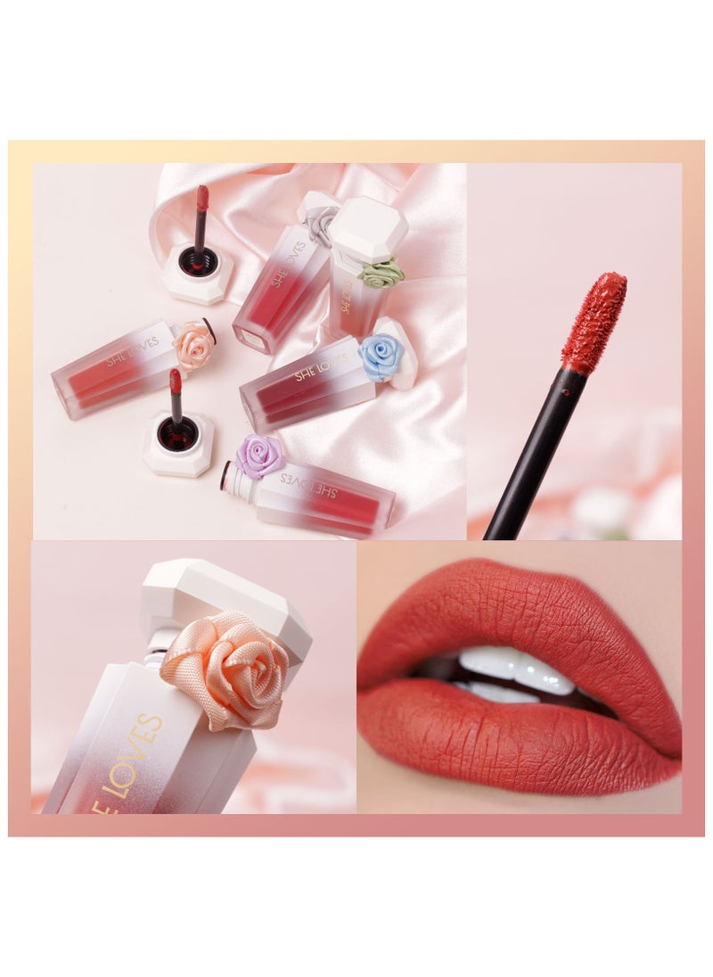 Sheloves Lipstick Matte Liquid Lipstick Makeup For Women Velvet Long Lasting Waterproof Highly Pigmented Colour Quick-Drying, Smudge-Proof, Nourishes, Conditions,Ultra Soft Moisturizes (405#)  - Image 3