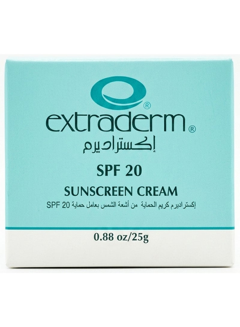 Extraderm SPF 20 Sunscreen Cream 25g - Image 1
