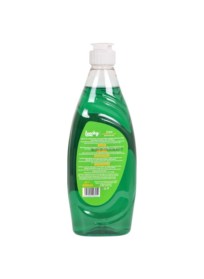 Leechy Dish Wash Liquid Lemon 600ML - Image 2