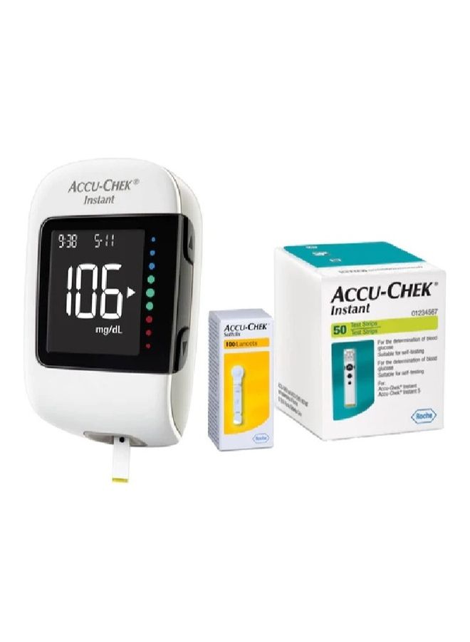 Accu-Chek Instant Blood Glucose Monitoring System + Instant Test Strips 50's + Softclix Lancets 100's - Image 5