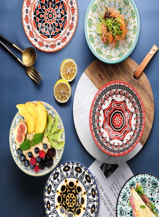 Cedilis 12 Pack Small Ceramic Bowls, Colorful Porcelain Ice Cream Bowl, 10 Fl-oz Assorted Dessert Bowls, Decorative Bowl Set for Snack, Yogurt, Appetizer, Condiments, Dip, Soup, Rice - Image 4