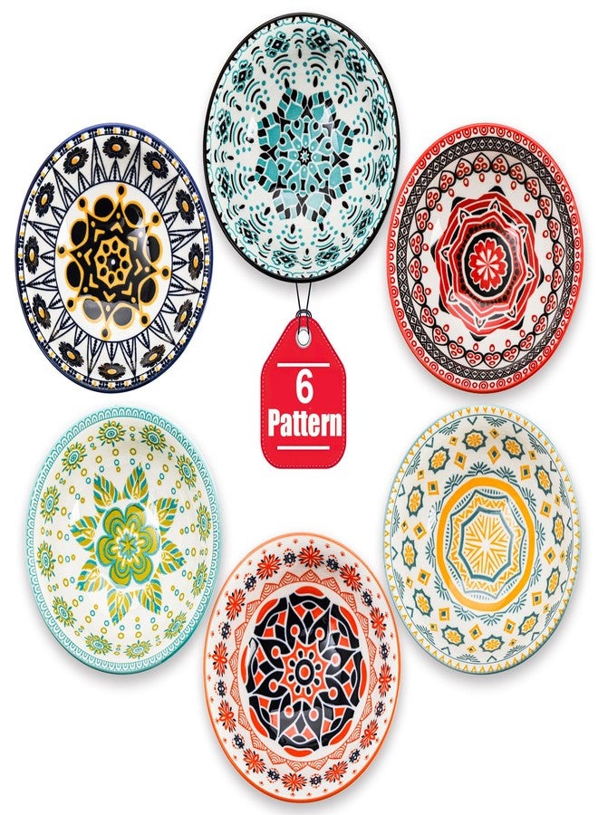 Cedilis 12 Pack Small Ceramic Bowls, Colorful Porcelain Ice Cream Bowl, 10 Fl-oz Assorted Dessert Bowls, Decorative Bowl Set for Snack, Yogurt, Appetizer, Condiments, Dip, Soup, Rice - Image 5