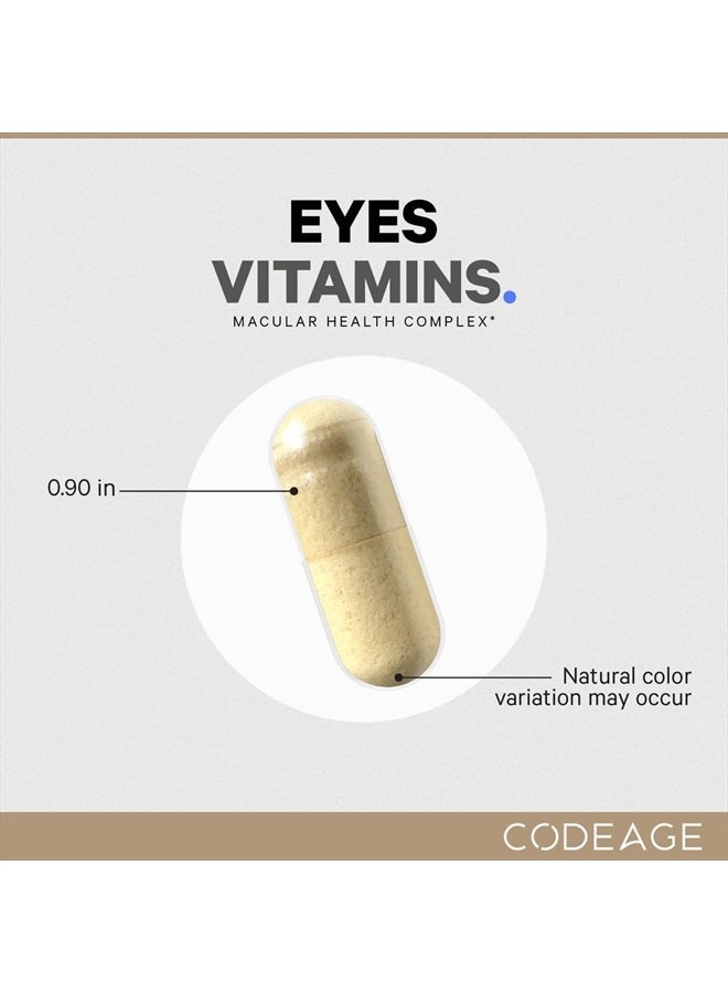 Codeage Eyes Vitamins+ Macular Health Complex* 120 Vegetable Capsules - Image 4