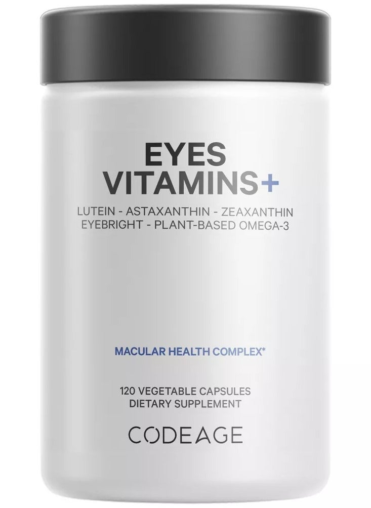 Codeage - Eyes Vitamins+ Macular Health Complex* 120 Vegetable Capsules - Image 1