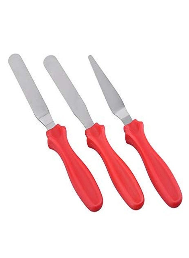 hpk 4 pcs Cake Deco Ration Turn Table with 3pcs icicng Knifing (sku-hpk-gur-22) - Image 2