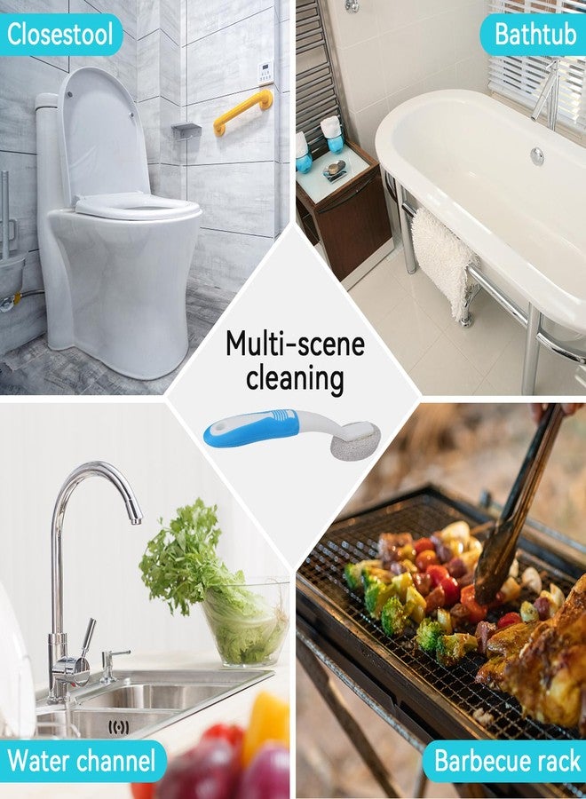 Agatige 2PCS Toilet Cleaning Pumice Stone, Stains Hard Water Ring Remover Bathroom Cleaning Brushes Toilet Pumice Stone with Handle for Toilets, Bathtubs, Pool (2PCS) - Image 5