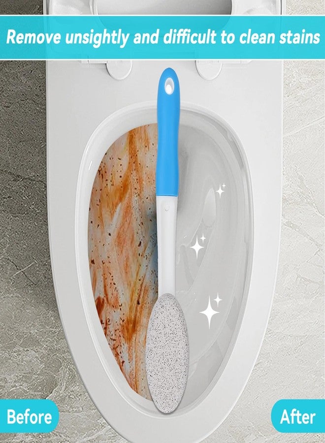 Agatige 2PCS Toilet Cleaning Pumice Stone, Stains Hard Water Ring Remover Bathroom Cleaning Brushes Toilet Pumice Stone with Handle for Toilets, Bathtubs, Pool (2PCS) - Image 4
