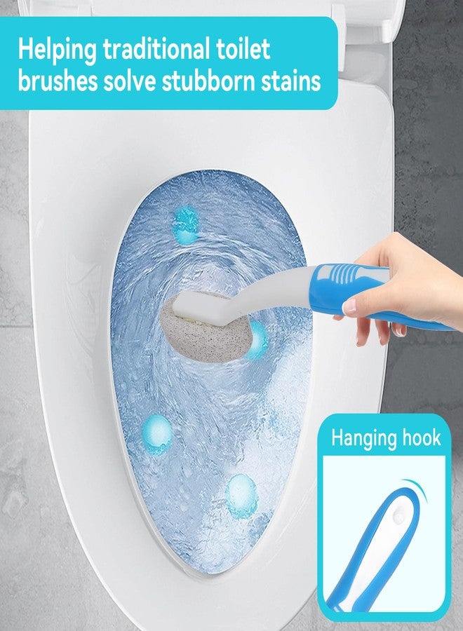 Agatige 2PCS Toilet Cleaning Pumice Stone, Stains Hard Water Ring Remover Bathroom Cleaning Brushes Toilet Pumice Stone with Handle for Toilets, Bathtubs, Pool (2PCS) - Image 3