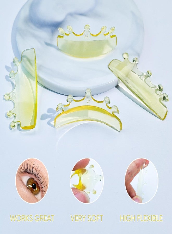 PERMANIA Lash Lift Pads, New Self-Adhesive Super Soft Lash Lift Rods Extreme Eyelash Curler Reusable (Yellow) - Image 4