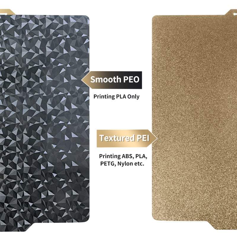 IdeaFormer-3D PEO+PEI Build Plate for Bambu Lab X1C/X1/P1P/P1S/P2S/A1, 257x257mm Double Sided PEO+PEI Spring Steel Bed Plate Flexible Textured Print Bed for Bambulab 3D Printers - Image 2