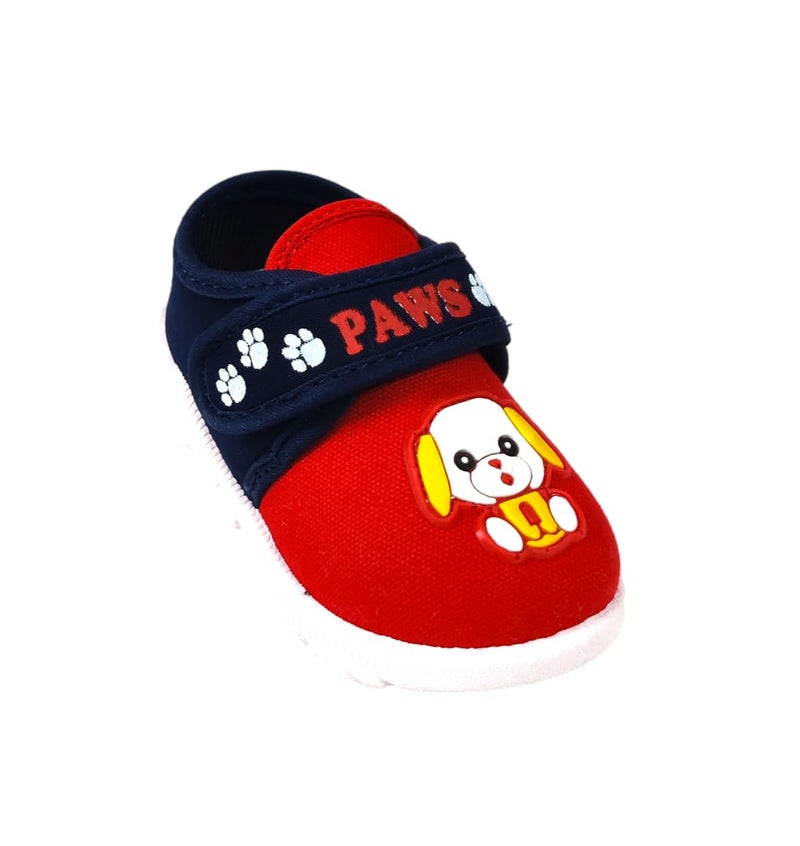 Coolz Kids Chu-Chu Sound Musical Shoes Star-10 for Baby Boys and Baby Girls 1-2.5 yrs (Navy-Red, 9 Months) - Image 1