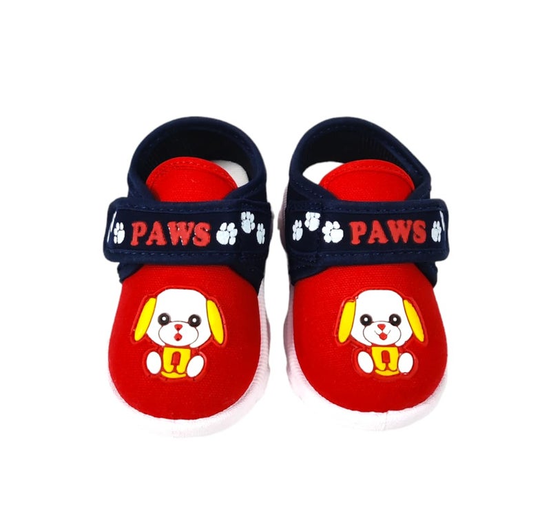 Coolz Kids Chu-Chu Sound Musical Shoes Star-10 for Baby Boys and Baby Girls 1-2.5 yrs (Navy-Red, 9 Months) - Image 3