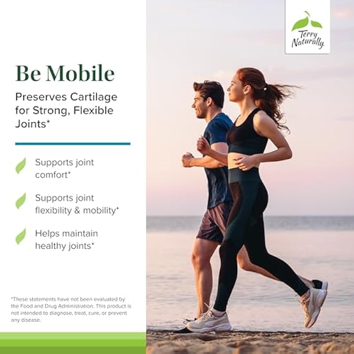 Terry Naturally Be Mobile - Collagen Supplement for Joint Health Support - Dietary Supplement with Boswellia Extract & Type II Collagen - Lower Back & Knee Support Supplement - 60 Capsules - Image 3