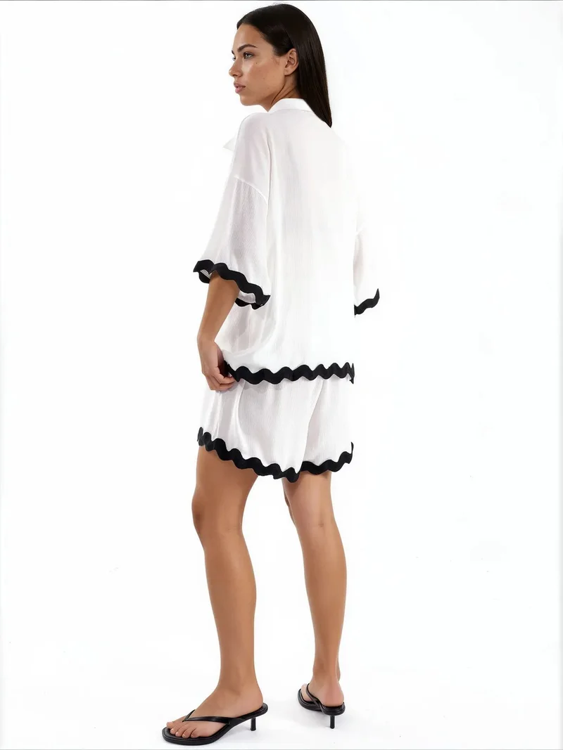 جينيفر Cotton Two-Piece Coord