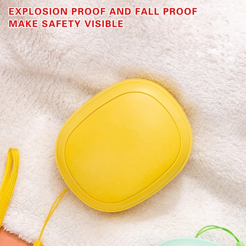 ويوبلز مدفأة يدوية صغيرة قابلة لإعادة الشحن، مدفأة يدوية محمولة قابلة لإعادة الاستخدام، مزودة ببطارية USB سعة 1200 مللي أمبير، مدفأة يدوية كهربائية محمولة لطيفة وسريعة التسخين لفصل الشتاء، 3 مستويات حرارة من 35 إلى 60 درجة مئوية مع حبل لمنع السقوط. - Image 5