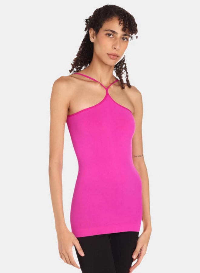 Silvy Lycra Donna Solid Tank Top For Women - Image 2