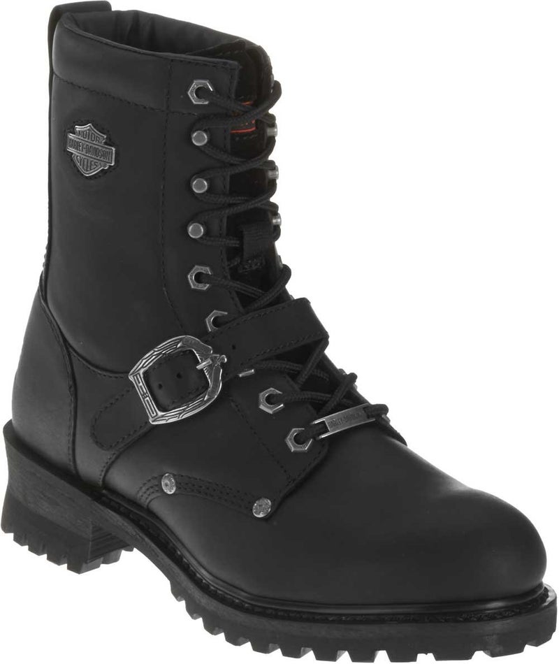 HARLEY DAVIDSON HARLEY-DAVIDSON FOOTWEAR Men's Faded Glory Leather Motorcycle Casual Boot, Black, 9.5 Medium US - Image 2