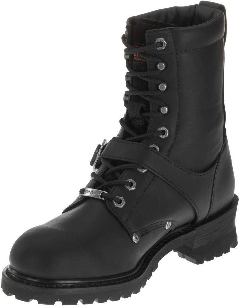 HARLEY DAVIDSON HARLEY-DAVIDSON FOOTWEAR Men's Faded Glory Leather Motorcycle Casual Boot, Black, 9.5 Medium US - Image 3