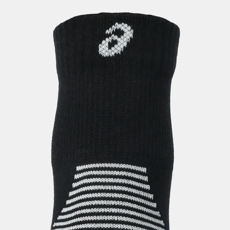 Asics Black Cushioned Run Quarter Socks (2 Pairs)  | Best Price UAE