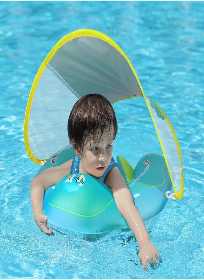 Free Swimming Baby - Free Swimming Baby Inflatable Baby Pool Float Ring Size Improved Bumble Bee Toddler Swim Trainer for Age of 3-36 Months (Yellow, Small) - Image 1
