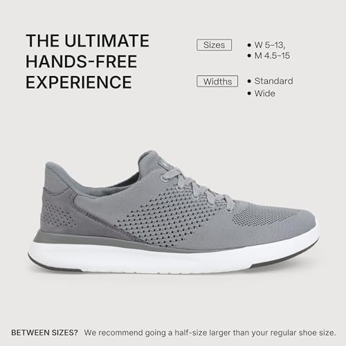 Kizik Lima Slip On Sneakers: Comfortable All-Day Wear, Hands Free Convenience, Mens & Womens Walking Shoes with Arch Support, Wide Toe Box Available - Grey Medium M6 / W7.5 - Image 5