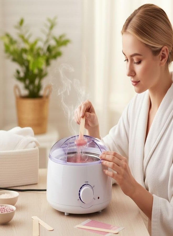 Elevea 𝟏𝟓 𝐘𝐞𝐚𝐫𝐬 𝐆𝐮𝐚𝐫𝐚𝐧𝐭𝐞𝐞, Oil and Wax Heater with Indicator Light, Thermostat Control, Auto Cut-off Safety, Durable Build, Easy Clean Aluminum Pot, For Full Body Hair Removal - Image 2