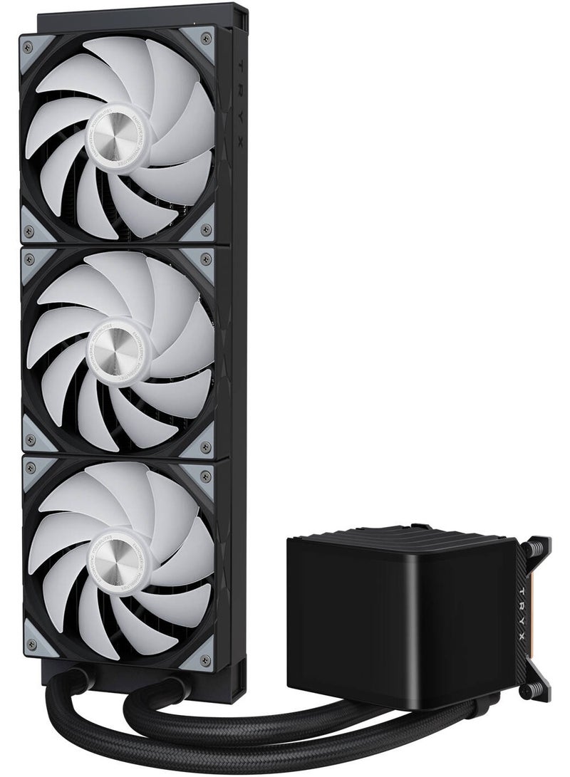 PANORAMA ARGB 360 Liquid CPU Cooler, 6.5" AMOLED L-Shaped Display, ROTA SL aRGB Fans, 1850 RPM Fan Speed, 65.64 CFM Airflow, ASETEK 8th Generation V2 Water Pump, Black | L-P360A-AS3M-G1K - Image 4