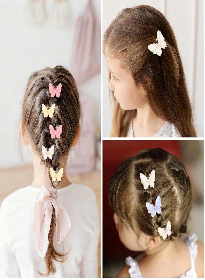 Wecoe 10 Pack Butterfly Hair Clips for Girls, Adorable Heart - Embellished Sparkling Fairy - like Clips Delicate Hair Decor Princess Accessories for Girls and Women - Image 5