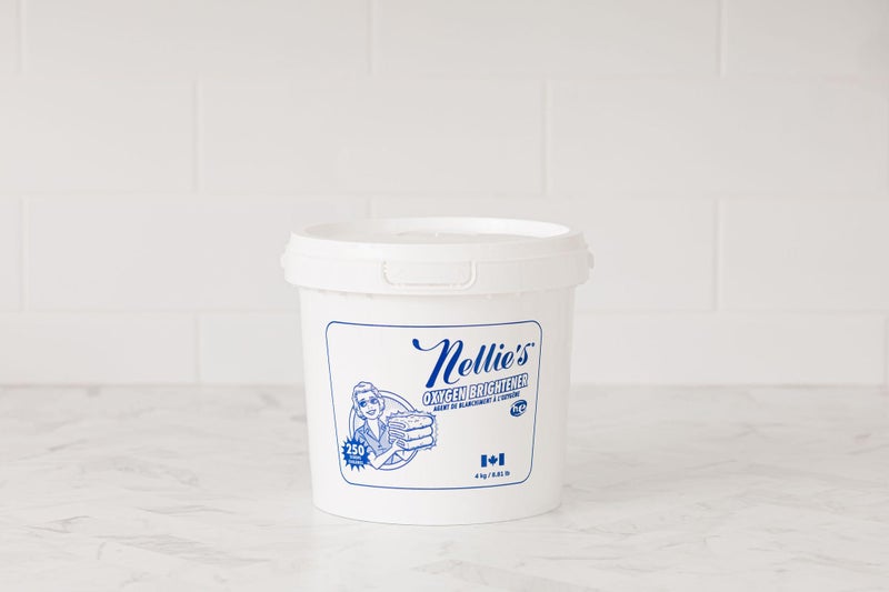 نيليز Nellie's Oxygen Brightener - مزيل البقع الصديقة للبيئة وتبييض الغسيل - آمن من آمن الصرف الصحي Hypoallergenic وبديل صديق للبيئة للتبييض - حافظ على غسيل ملابسك مشرقة وطازجة (250 مغرفة) - Image 2