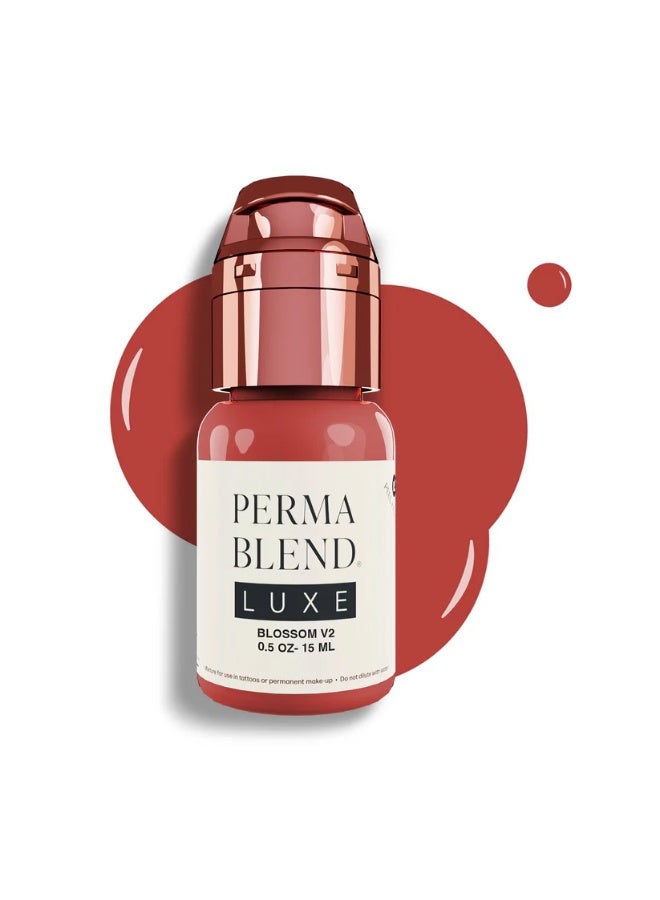 Perma Blend Lip Pigment – Perma Blend Luxe Blossom 15ml | Professional Permanent Makeup Lip Blush Tattoo Ink | High Retention, Vegan, True-to-Tone Healing Semi-Permanent Lip Color | SKU: LXBLSMV21/2-S - Image 1