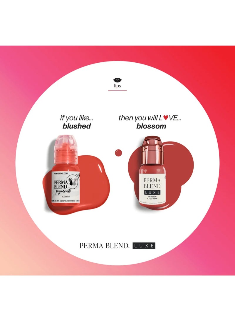 Perma Blend Lip Pigment – Perma Blend Luxe Blossom 15ml | Professional Permanent Makeup Lip Blush Tattoo Ink | High Retention, Vegan, True-to-Tone Healing Semi-Permanent Lip Color | SKU: LXBLSMV21/2-S - Image 5