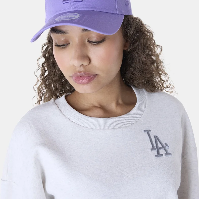 NEW ERA Grey Women's MLB Los Angeles Dodgers Sweatshirt for Women | Best Price UAE
