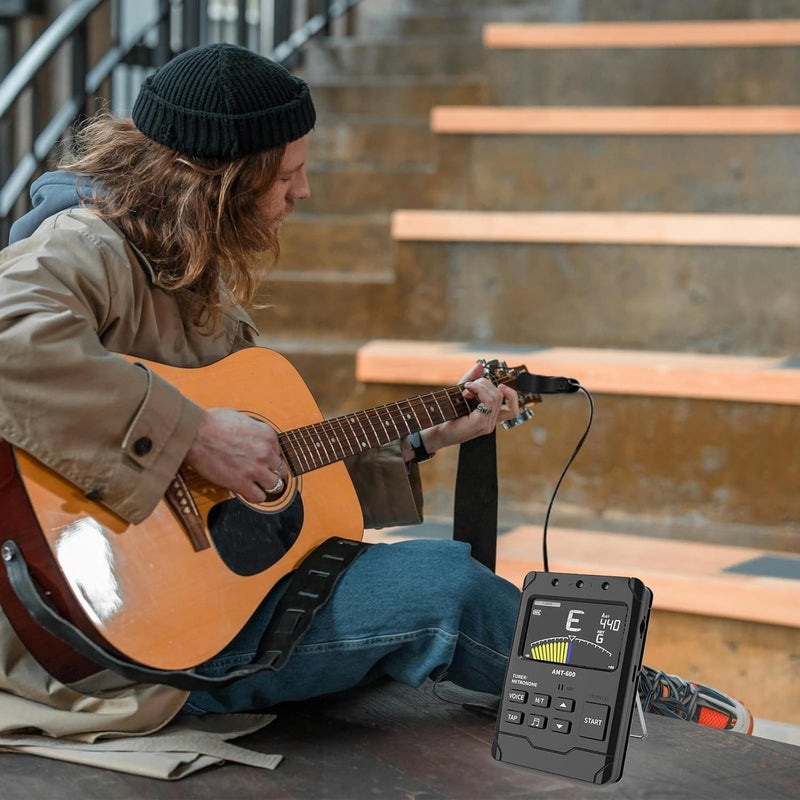AUPHY Store Metronome Tuner,Fast and Accurate Tuning, Three Beat Sound,English Vocal Counting Beat,Built-in Rechargeable Battery,Suit for Guitar, Bass, Saxophone ect - Image 2
