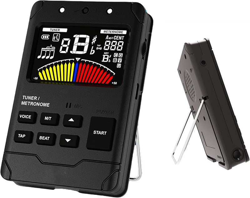 AUPHY Store Metronome Tuner,Fast and Accurate Tuning, Three Beat Sound,English Vocal Counting Beat,Built-in Rechargeable Battery,Suit for Guitar, Bass, Saxophone ect - Image 1
