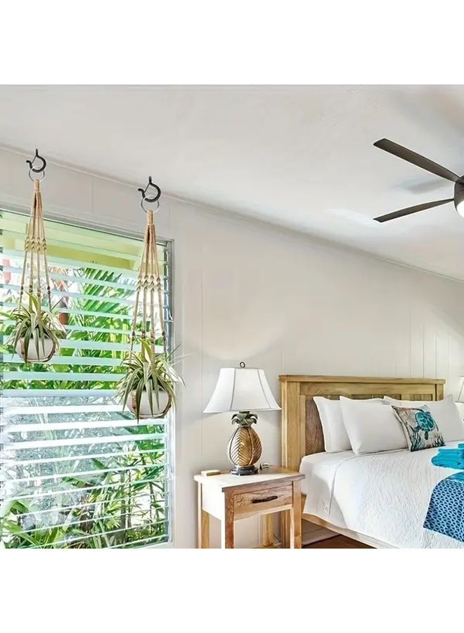 5 قطع خطافات أمان سوداء من النوع Q مضادة للسقوط ومقاومة للرياح مشابك زنبركية متعددة الاستخدامات - Image 3