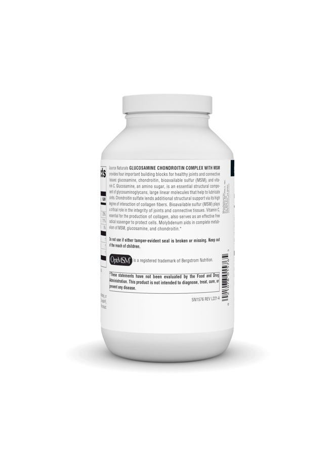 Source Naturals Glucosamine Chondroitin Complex With MSM, 240 Tablets - Image 3