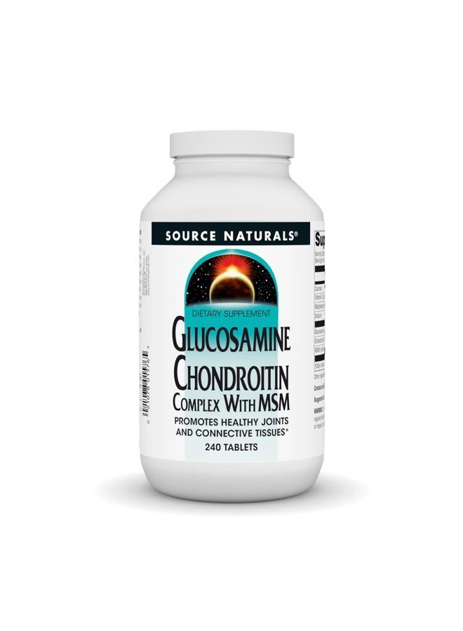 Source Naturals Glucosamine Chondroitin Complex With MSM, 240 Tablets - Image 1