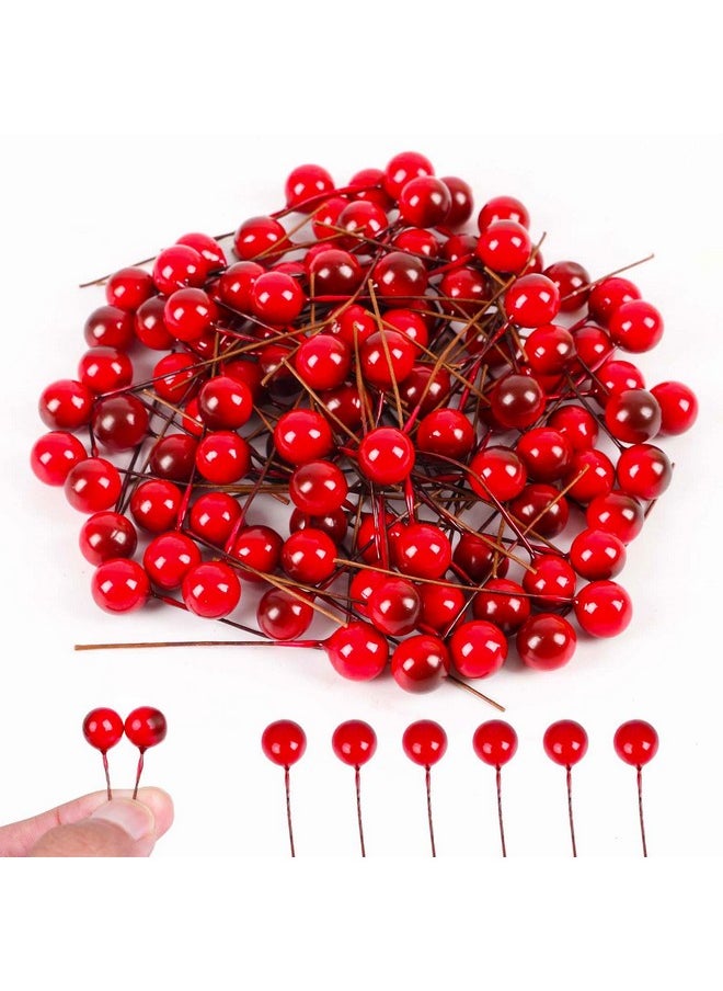 100 Pcs Artificial Holly Berries, Mini 10 Mm Christmas Fake Berries With Wire Stems Xmas Red Berry Stems Picks For Christmas Tree Decorations Wreath Craft Wedding Party Decor - pzsku/Z1967F7017D33CAD4BC5AZ/45/_/1735214363/3bd696c6-4a46-4f5d-aa8e-61bd8aba33e2