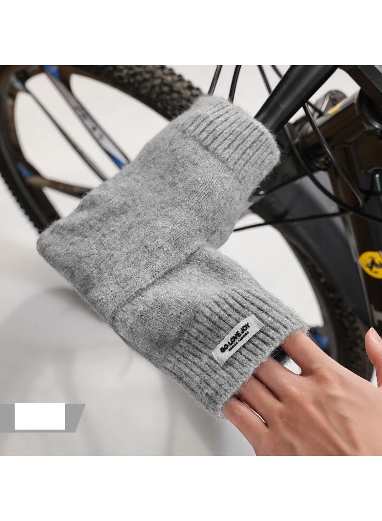 Golovejoy Women's Warm Plush Windproof And Cold Proof Lovely Gloves