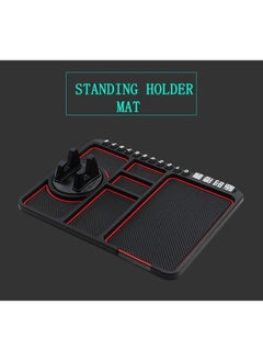 Y&D Car Silicone Dash Pad Mat, Universal Dashboard & Desktop Holder Multipurpose Anti-Slip Mat For Mobile Phone Multifunction Instrument Panel Storage  - Image 4