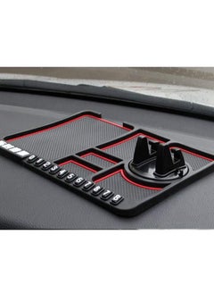 Y&D Car Silicone Dash Pad Mat, Universal Dashboard & Desktop Holder Multipurpose Anti-Slip Mat For Mobile Phone Multifunction Instrument Panel Storage  - Image 2