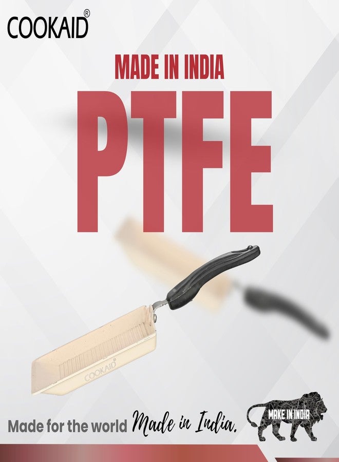 Cookaid Neo Glide Series Non Stick PTFE Tosty 13 cm| Aluminium Body| ISI Certified | Cream - Image 5