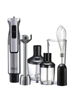 ZOLELE Hand Blender Stainless Steel Blades,5-in-1  Functionality for Blending,Chopping,Whisking,1200W,8 Speeds for Baby Food,Juice HB1200-Sliver/Black  - Image 2