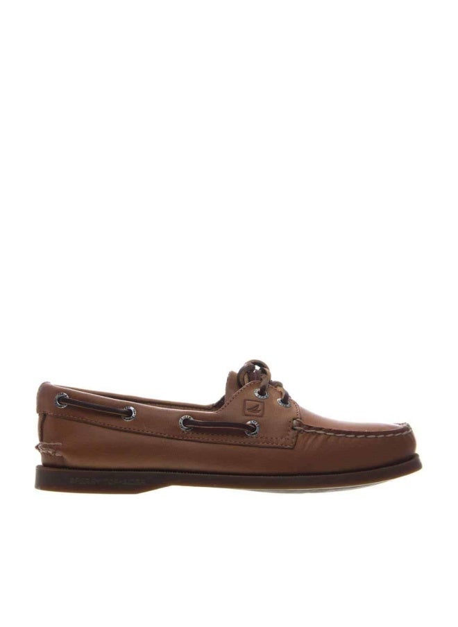 Sperry Womens A/O 2-Eye Boat Shoe, Tan, 6.5 - Image 1