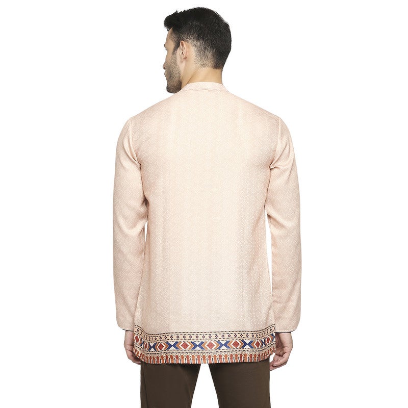 ARCHATTIRE Men Ivory Short Kurta - Image 4