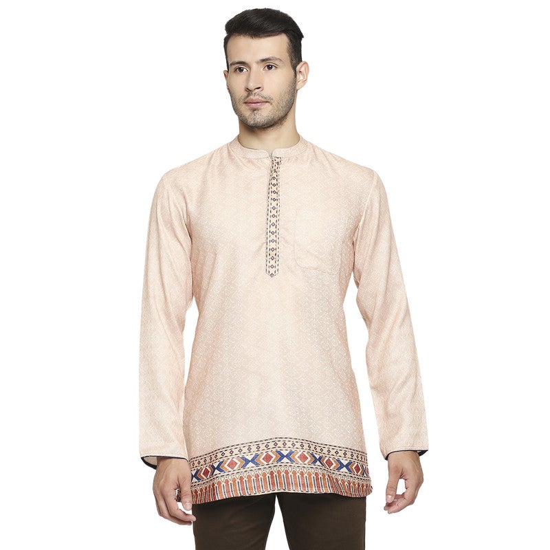 ARCHATTIRE Men Ivory Short Kurta - Image 1